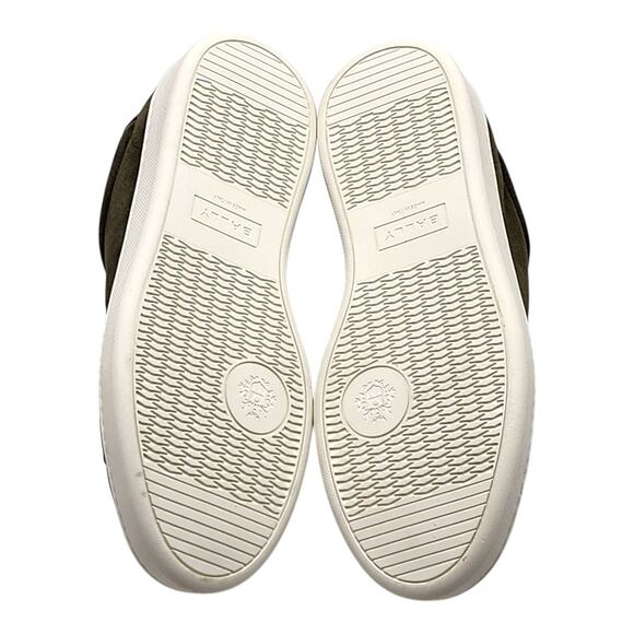 Bally Crest Romy Suede Slip On Men’s Sneakers Green - NWB $400 - Picture 5 of 7